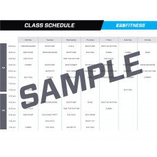 Laminate Class Schedule (11" x 8.5")