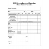 Fitness - Fitness Evaluation Form (Client)