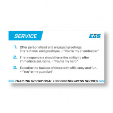 Friendliness Card - Service (Pack of 50)