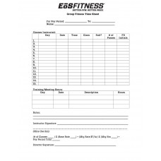 Group Exercise Time Sheet