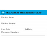 Presale- Temporary Membership Card