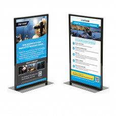 Tank Information Double-sided Sign with Frame (Different Art each Side)