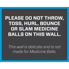 Medicine Ball Wall Sign