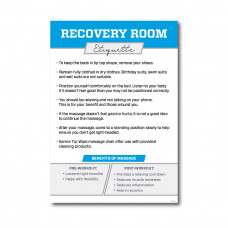 Recovery Room Etiquette Sign