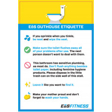 Outhouse Etiquette-6x9 Women