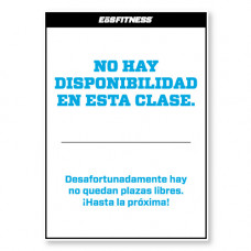 Class is Full Sign-Spanish