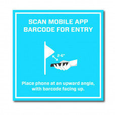 Barcode Entry Scanner Sign