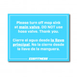 Hard Sign (8.5" x 11") - Bilingual Valve Signage