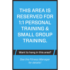 Reserved Area Sign