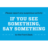 Report Suspicious Activity (Locker Rooms)