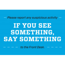 Report Suspicious Activity (Locker Rooms)