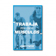 Motivational Poster-Trabaja por esos Musculos (11" x 17")