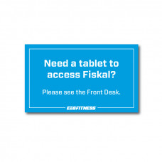 G Fit Glass Signage for Tablets