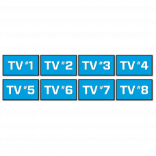 TV Signs - Set of 8