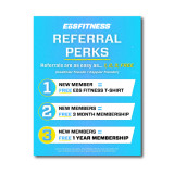 1-2-3 Referral Rigid Sign 8.5x11 with easel