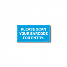 Barcode Entry Scanner Sticker