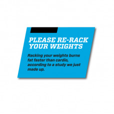 Re-Rack Weights Your Weights Sticker