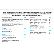 First Aid Kit Stock - 8.5" x 5.5"