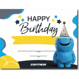 Kids Club Birthday Certificates