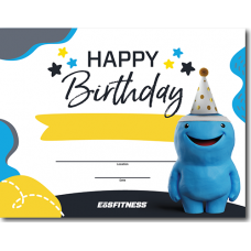 Kids Club Birthday Certificates
